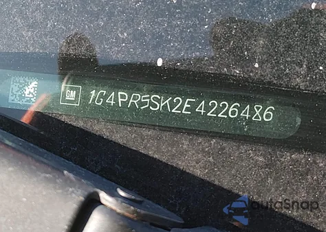 2014 Buick Verano Convenience Group from USA, damaged, VIN 1G4PR5SK2E4226486